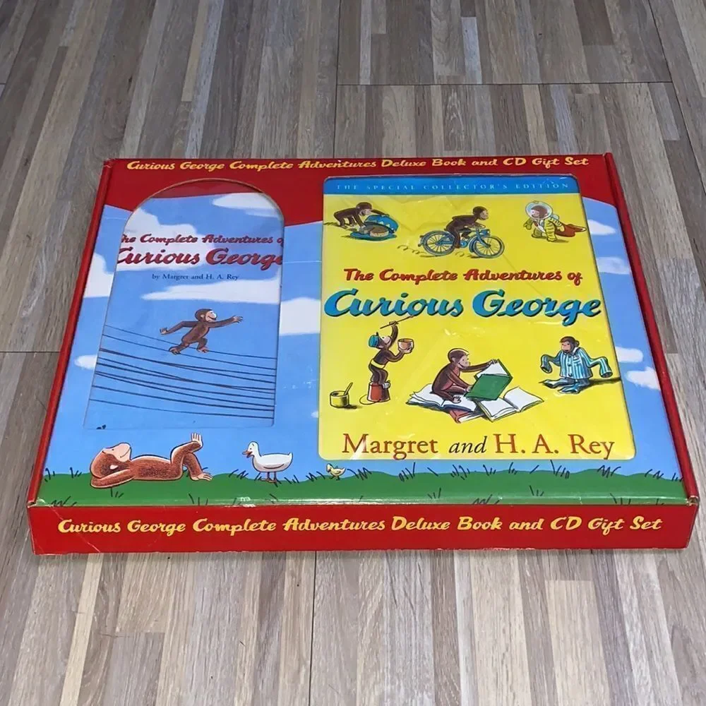 Curious George the little monkey man with the yellow hat Adventures Deluxe set